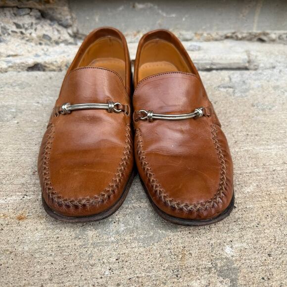 Cole Haan Women's Brown Leather Horsebit Loafers - Size 7B - Picture 3 of 7